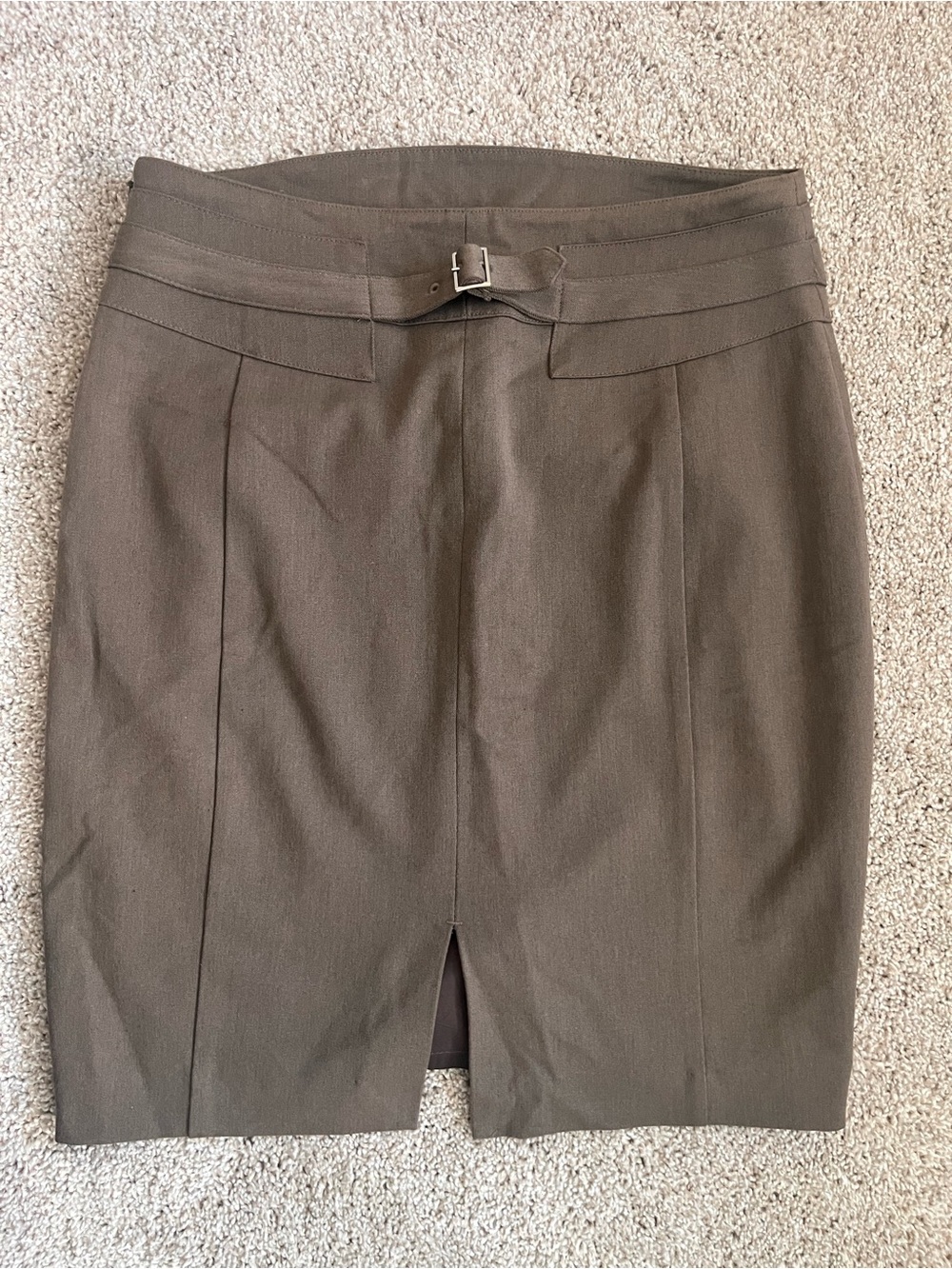 Banana Republic Dark Brown Pencil Skirt with Waist Detail